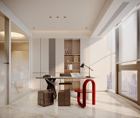Modern luxury office 3D model