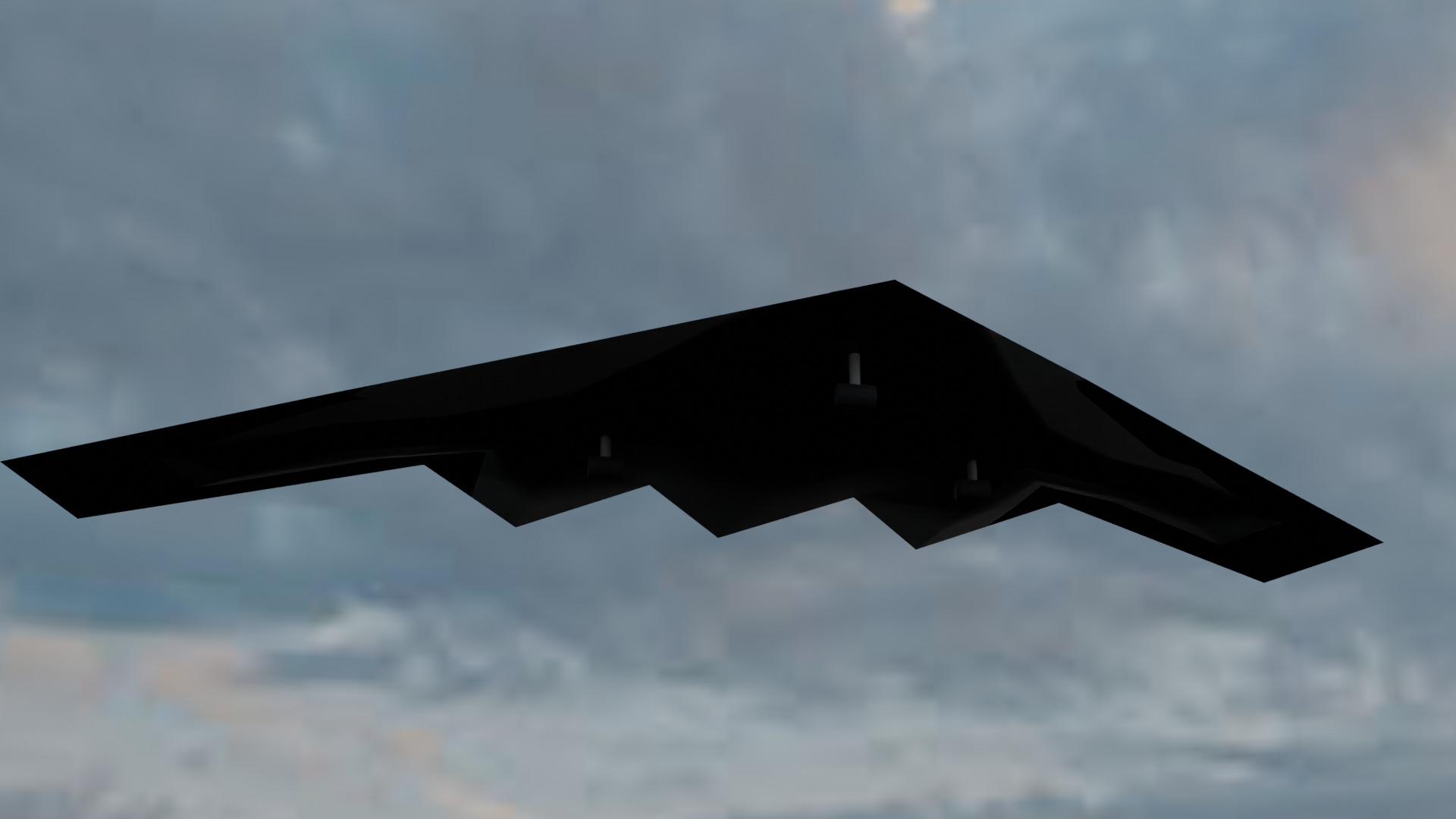 B-2 Spirit Stealth Bomber - High-Quality 3D Model Low-poly 3D model_1