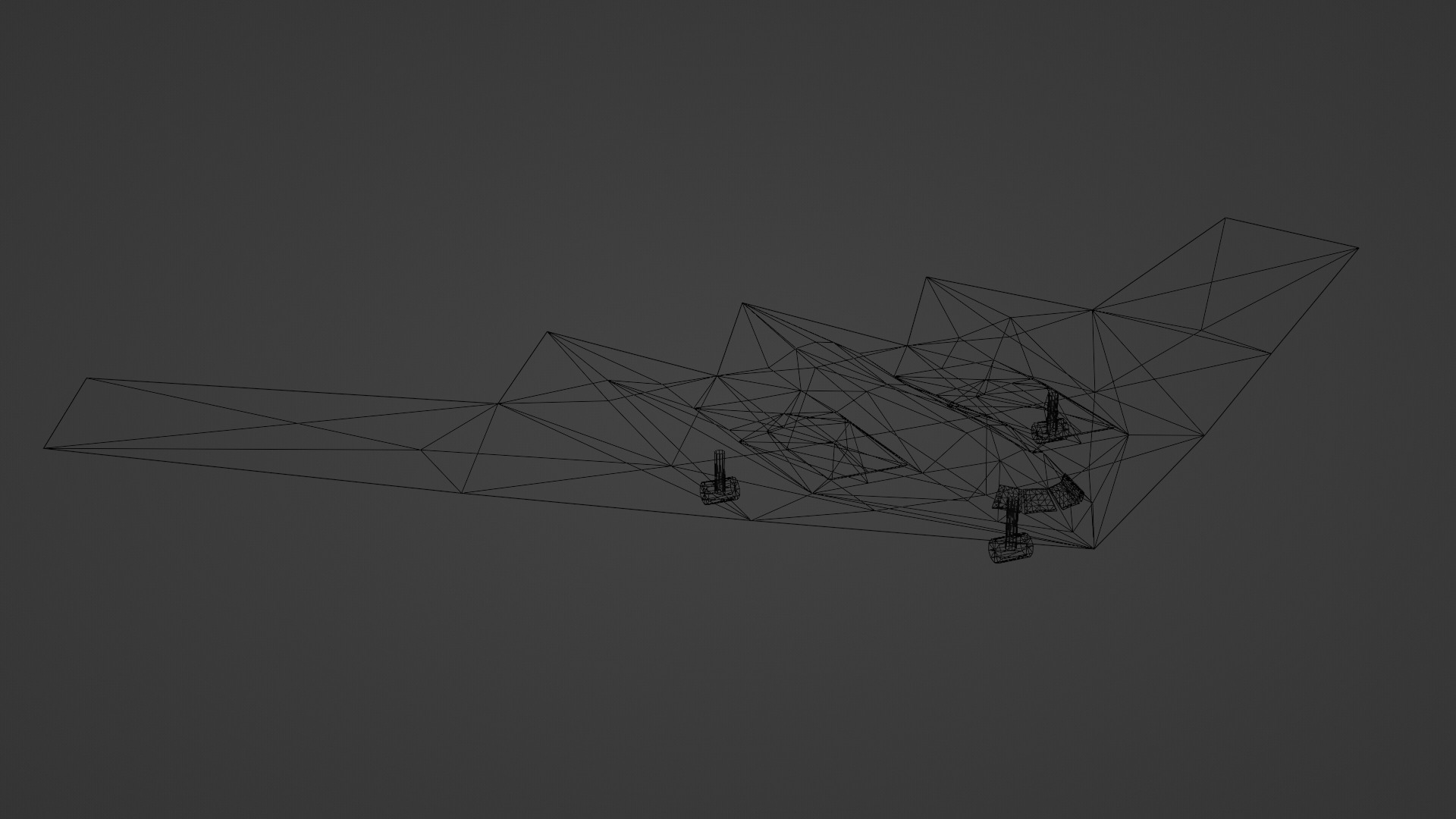 B-2 Spirit Stealth Bomber - High-Quality 3D Model Low-poly 3D model_6