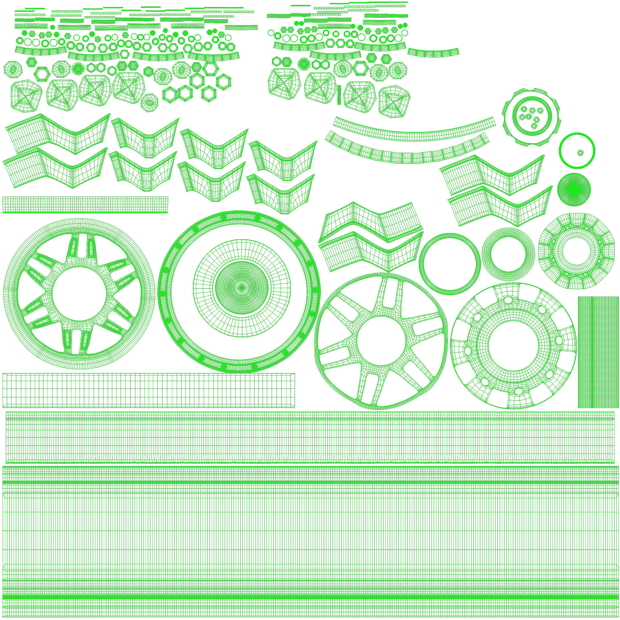 Car Wheel 3d model 3D model_7