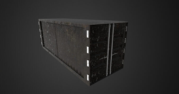 Container old Low-poly 3D model