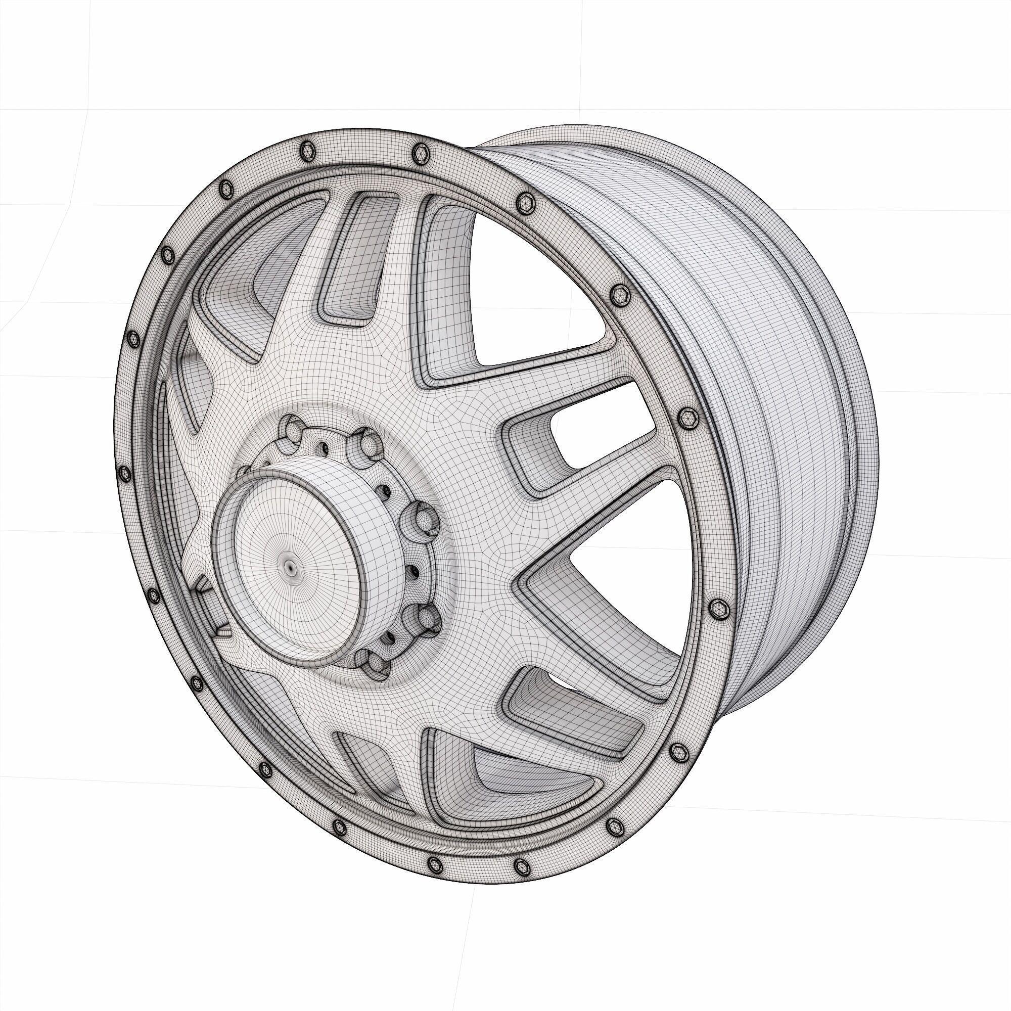 Car Wheel  3d model 3D model_5