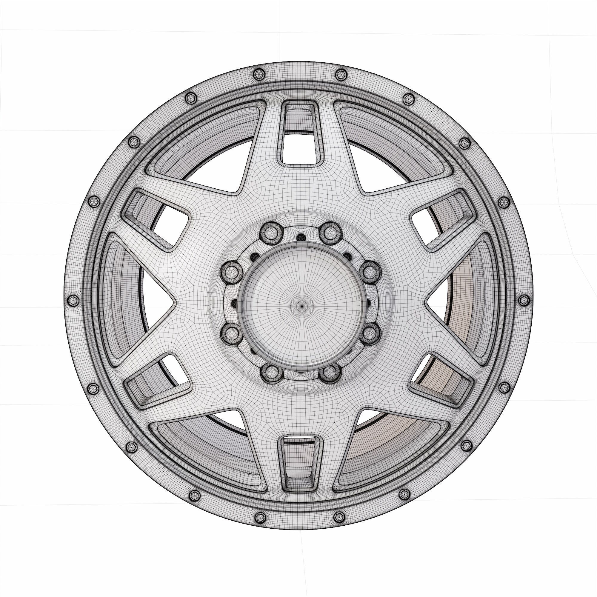 Car Wheel  3d model 3D model_4