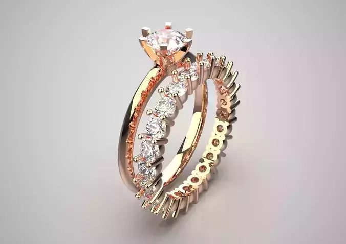 bride wedding ring wr0085 3D print model