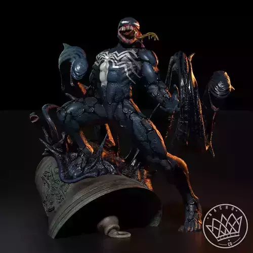 Fan Art - Venom - Statue 3D print model
