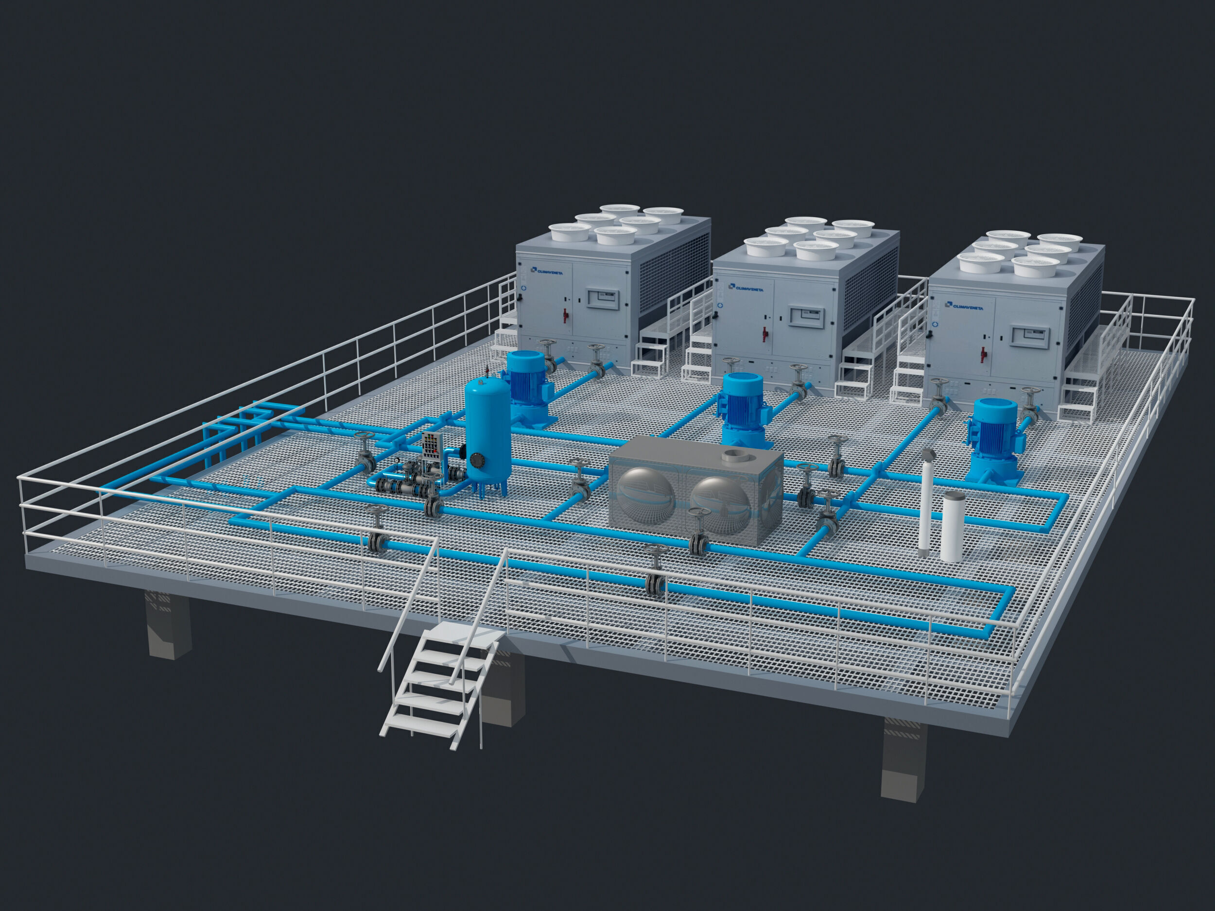 Cooling Tower 3D model_2
