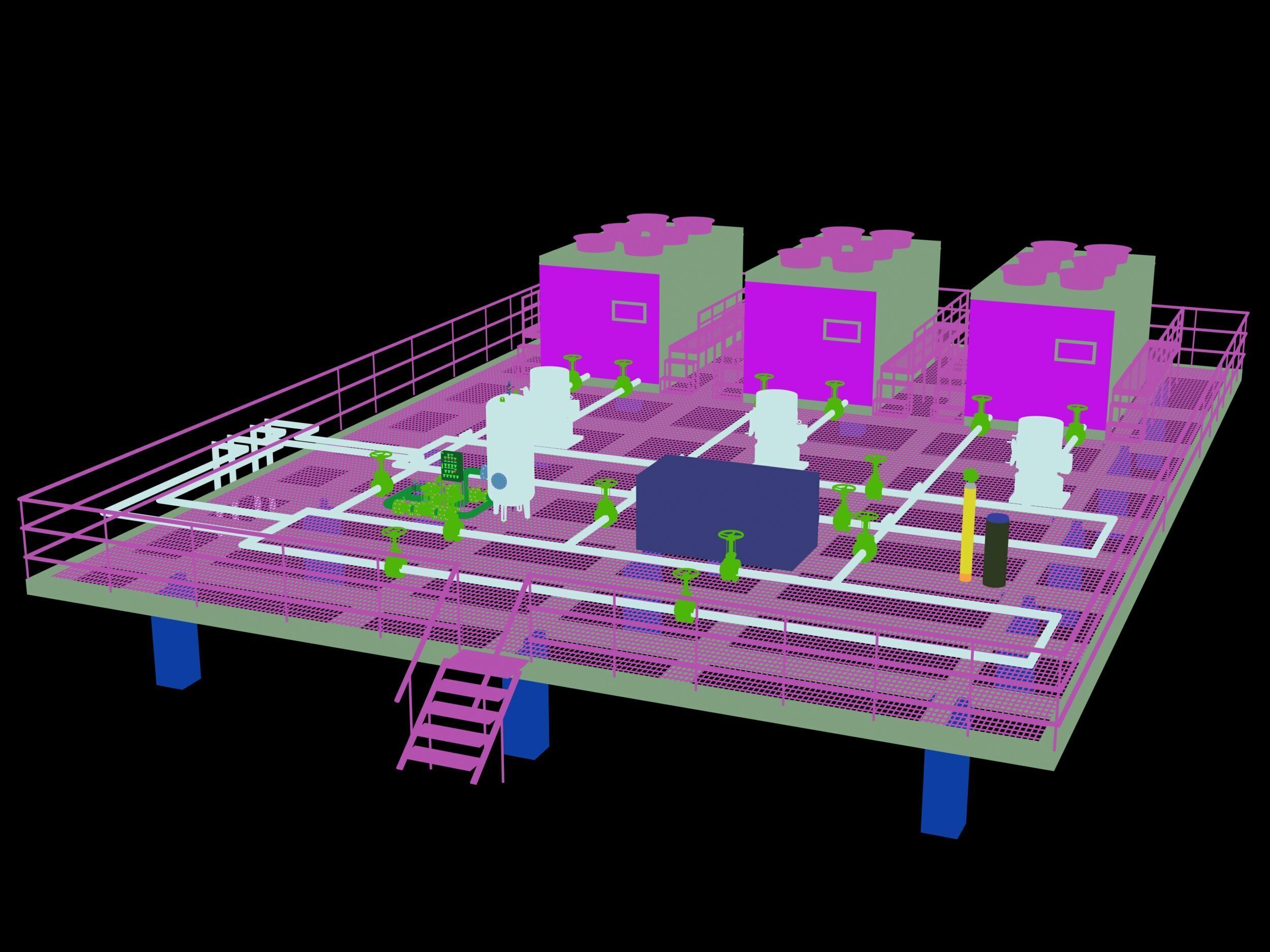 Cooling Tower 3D model_11