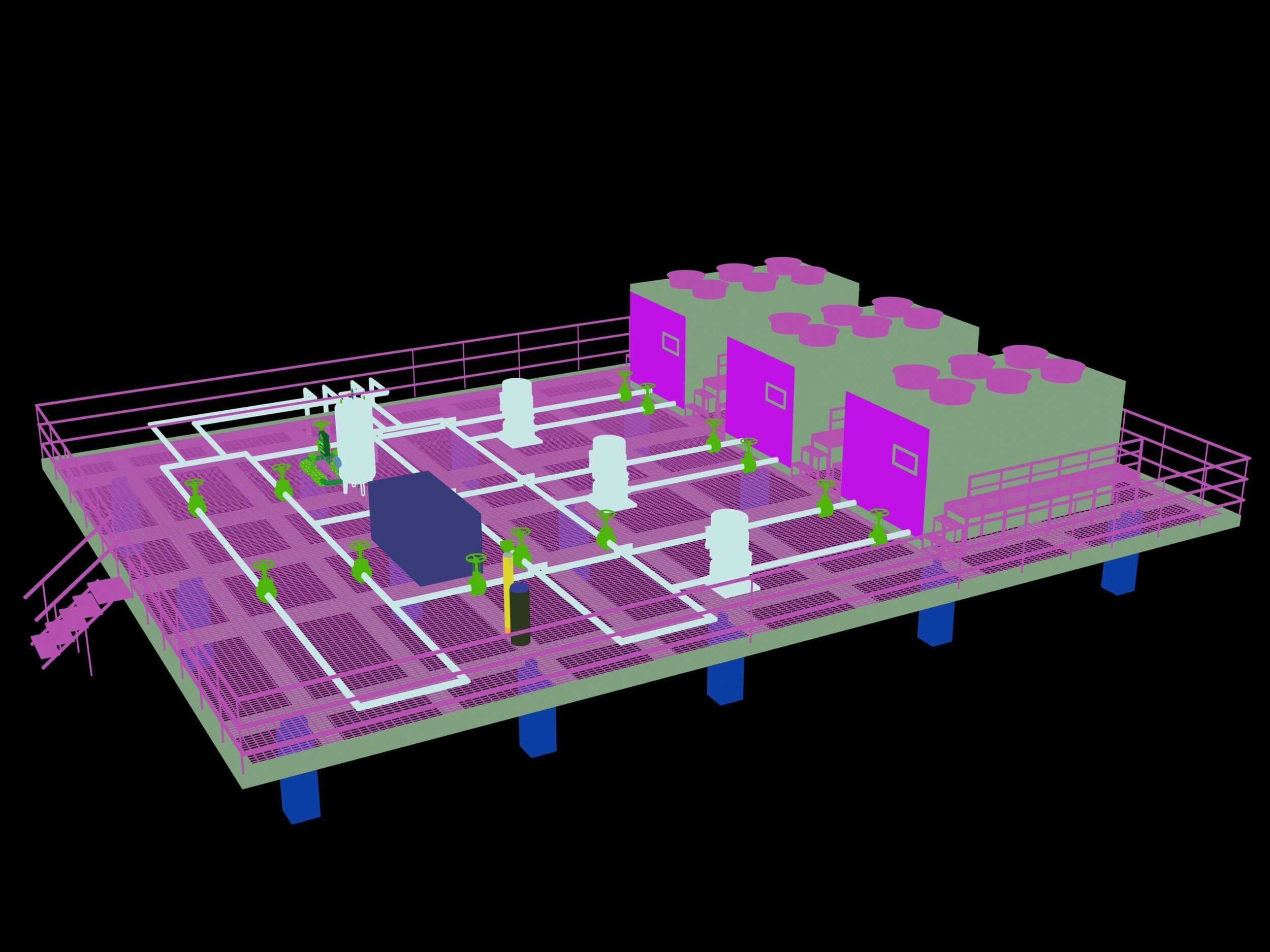 Cooling Tower 3D model_9