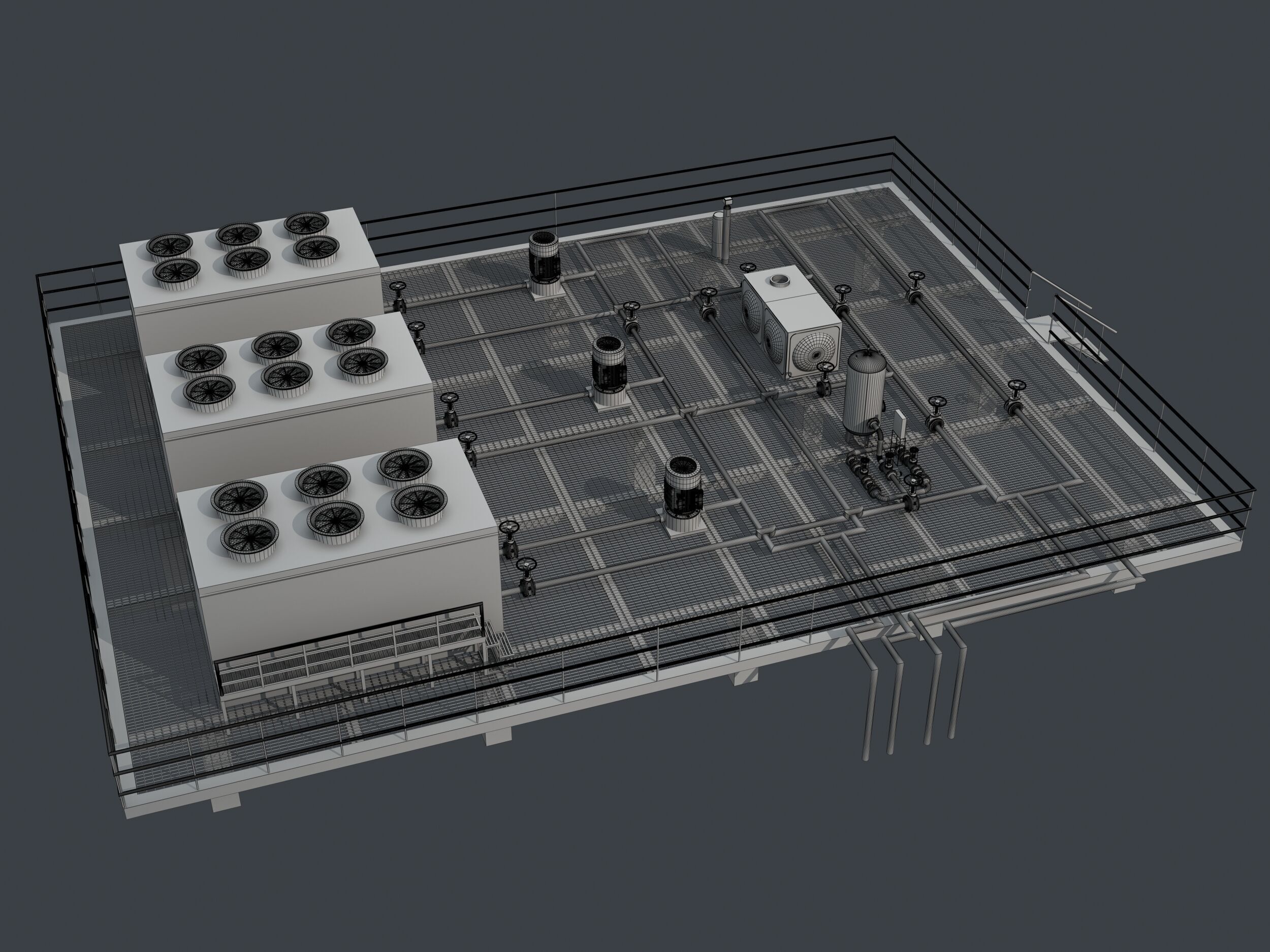 Cooling Tower 3D model_4