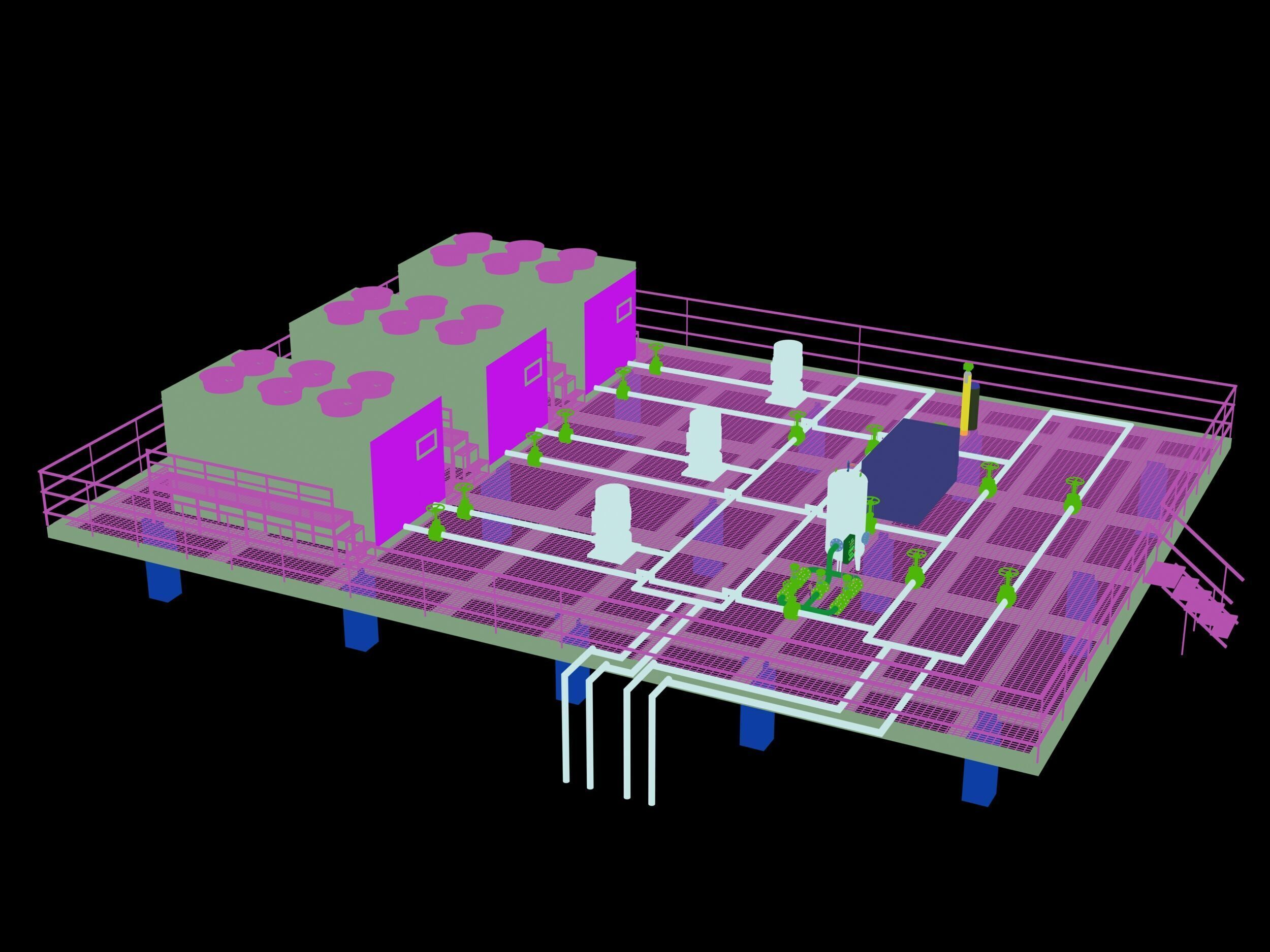 Cooling Tower 3D model_8