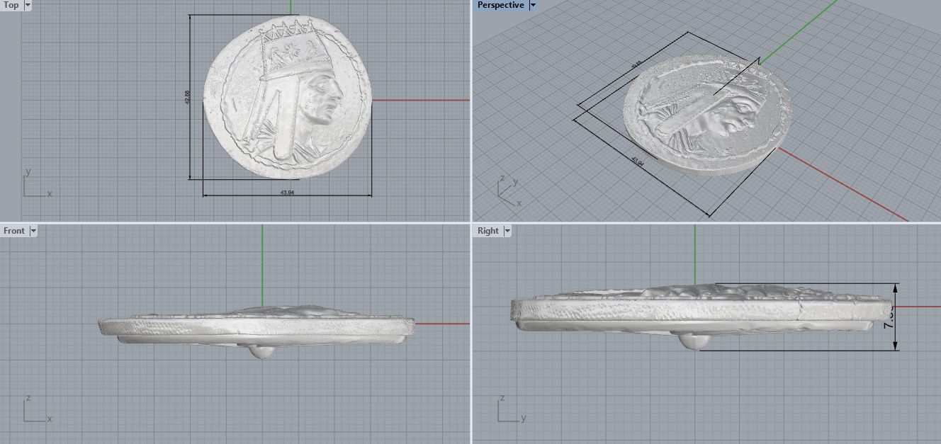 Coin Tigran The Great z1562 3D print model_9