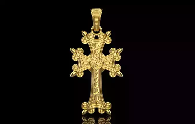 Armenian Cross Pendant 9047