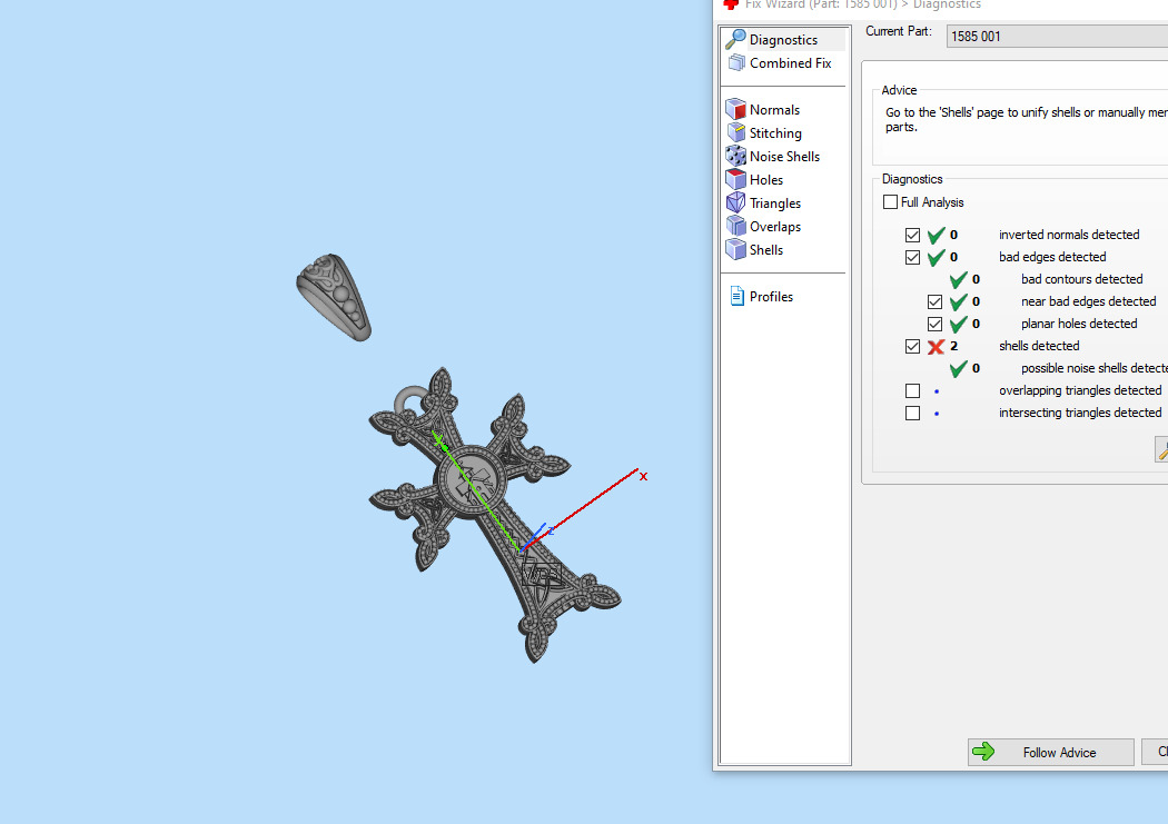 Armenian Cross Pendant 9042 3D print model_10