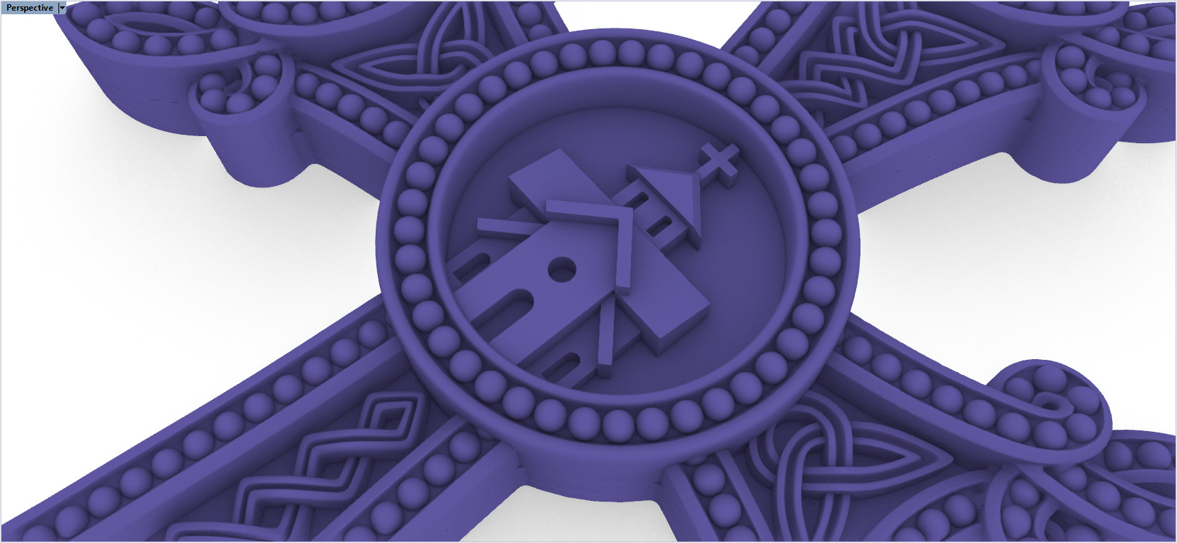 Armenian Cross Pendant 9042 3D print model_5