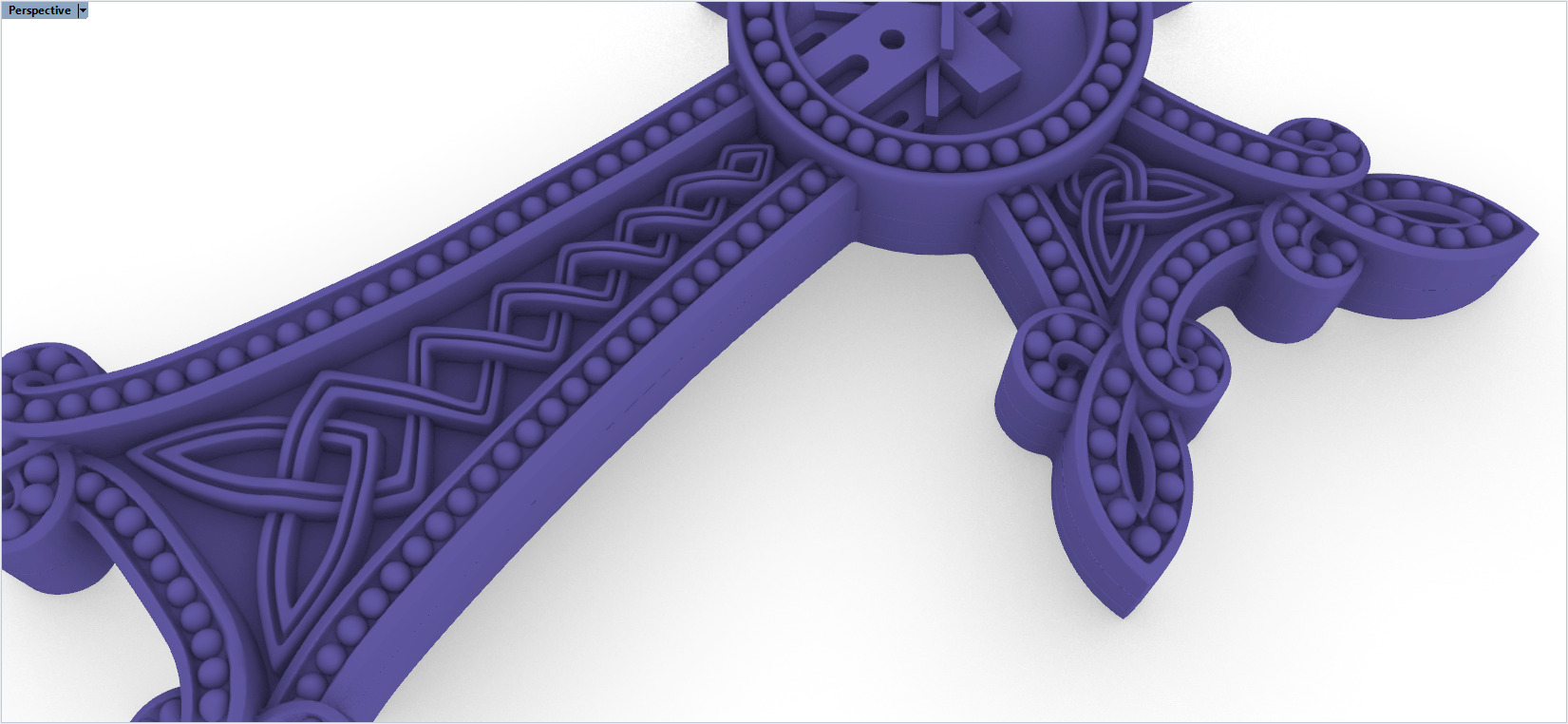 Armenian Cross Pendant 9042 3D print model_7