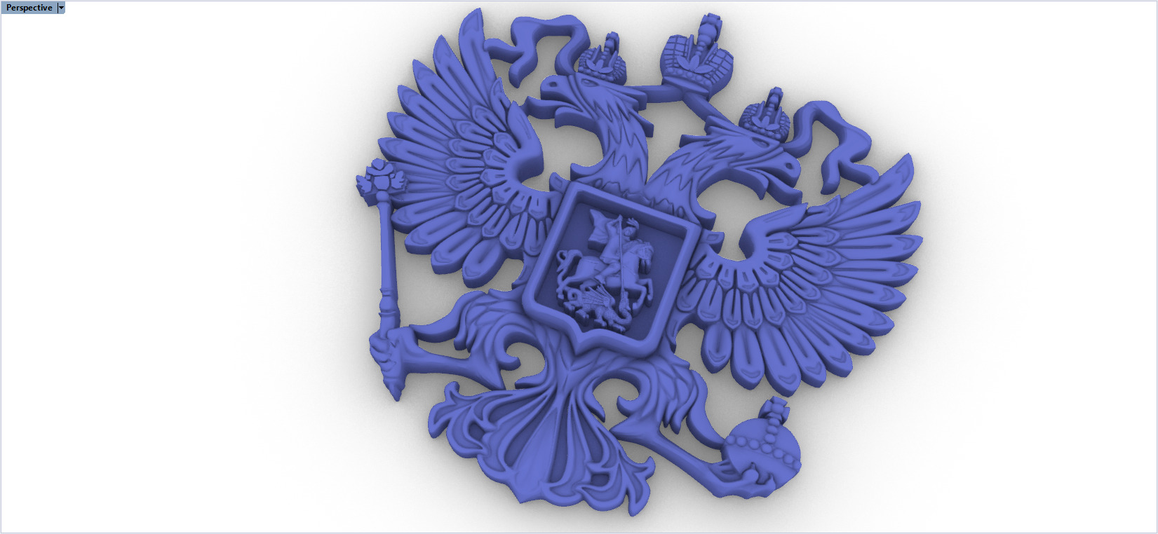 Coat of Arms of Russia 9040 3D print model_6