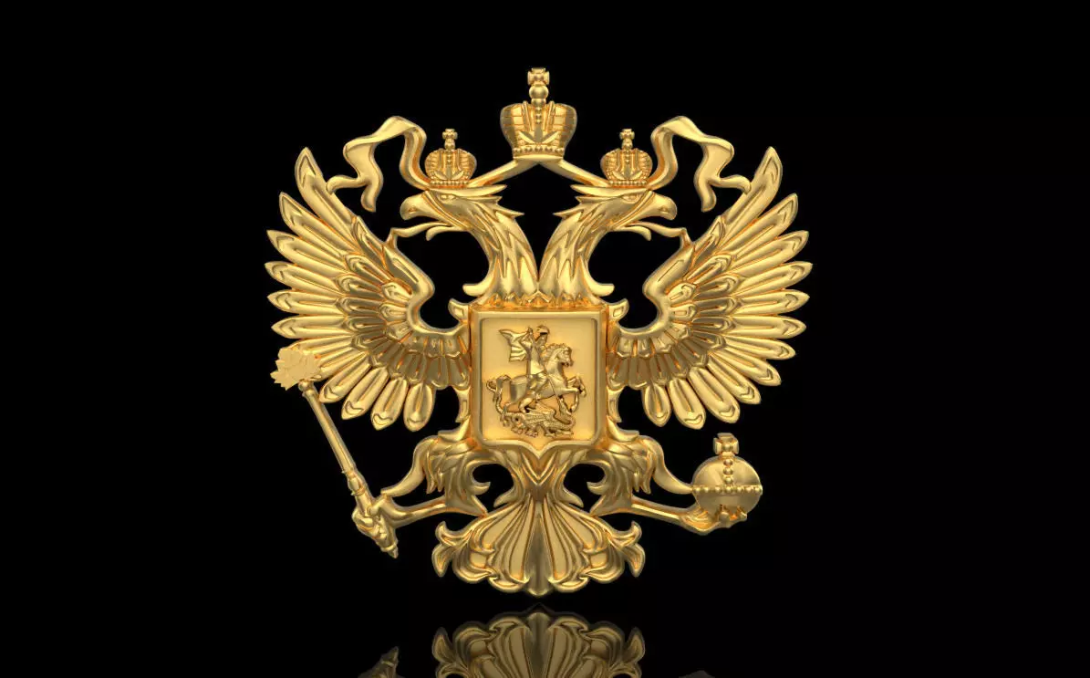 Coat of Arms of Russia 9040 3D print model_0