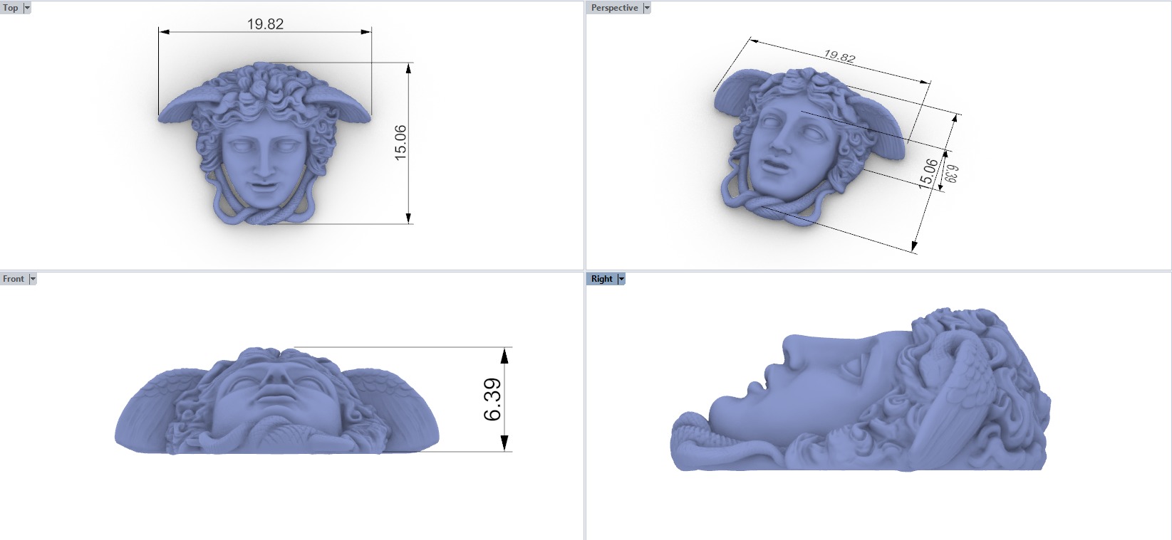 Gorgona 9038  3D print model_2