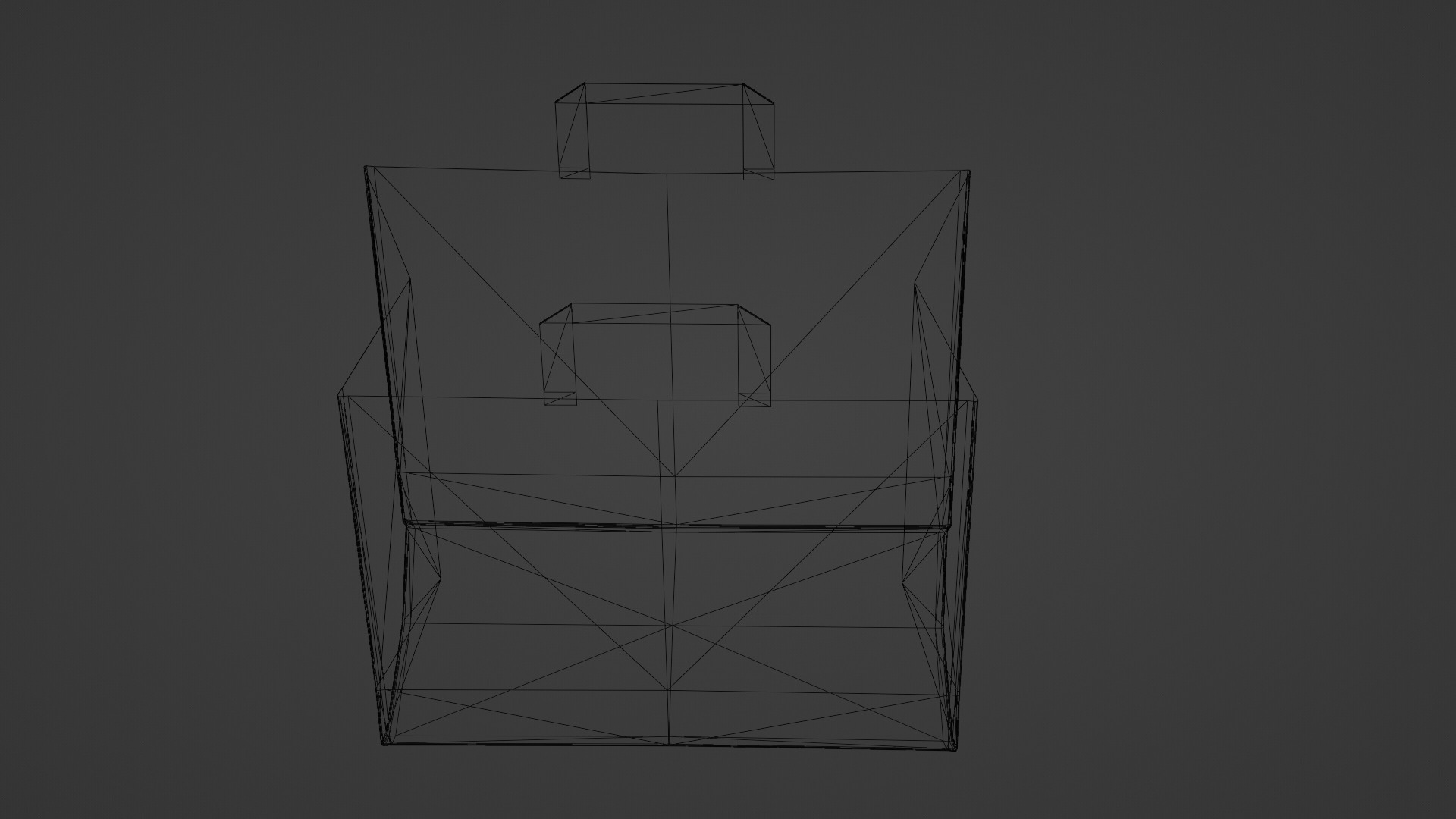 Paper Bag-- Customizable- Realistic 3D Model 3D model_3