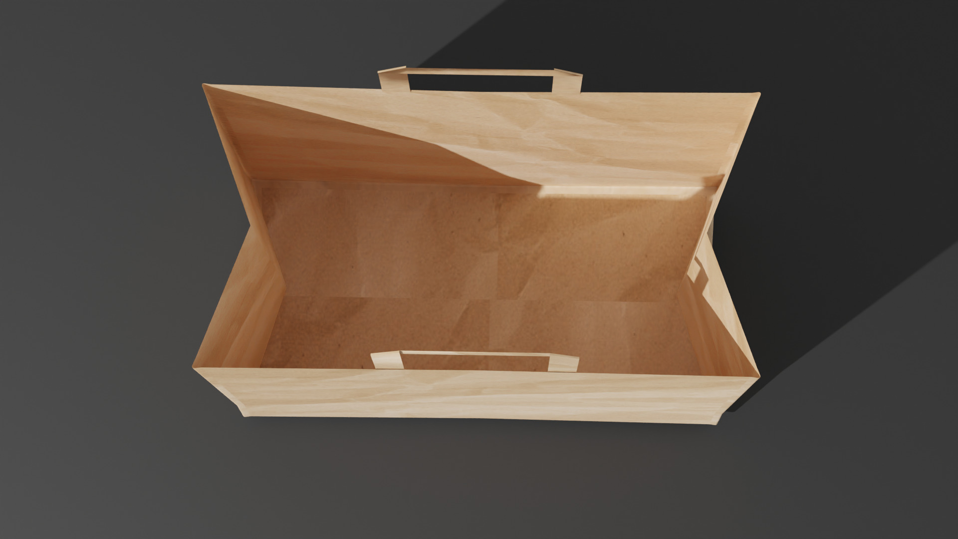 Paper Bag-- Customizable- Realistic 3D Model 3D model_1