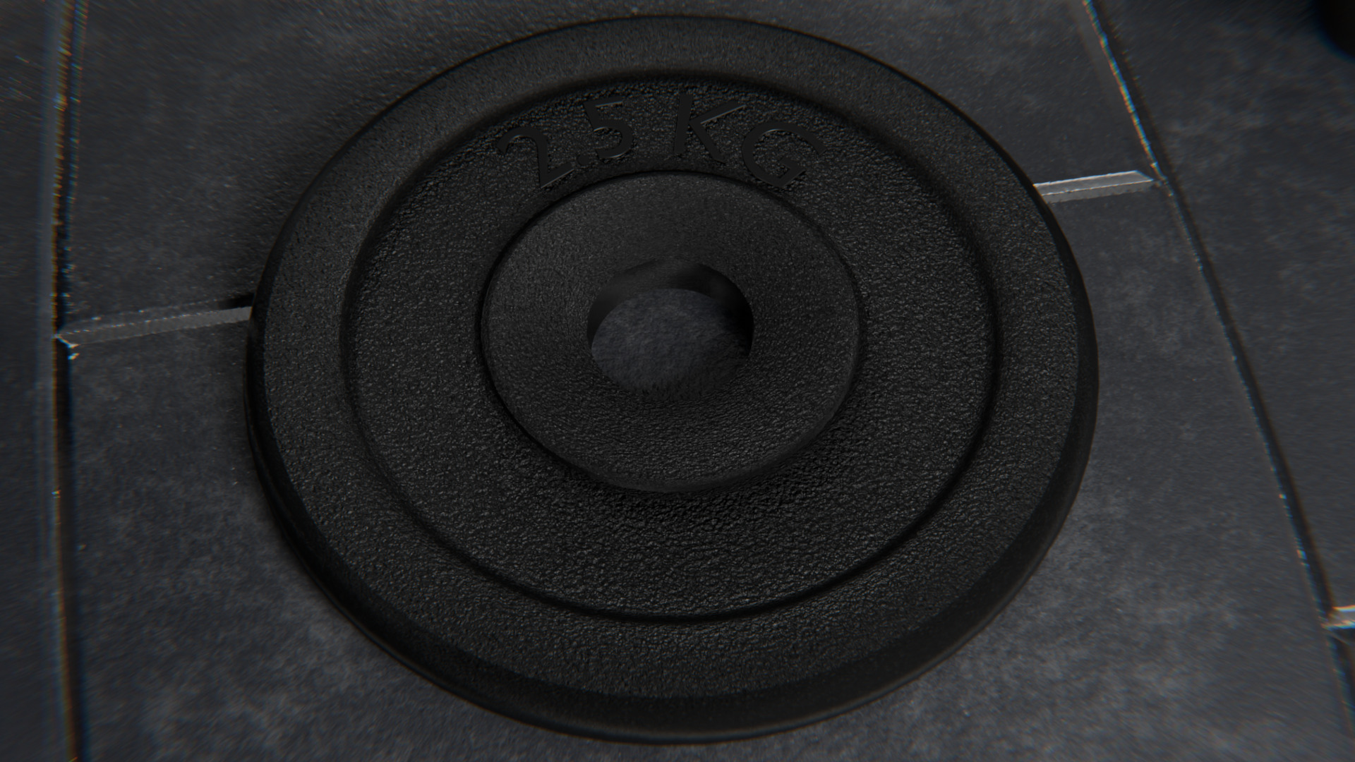 Gym Weights Set - Dumbbells Set Low-poly 3D model_5