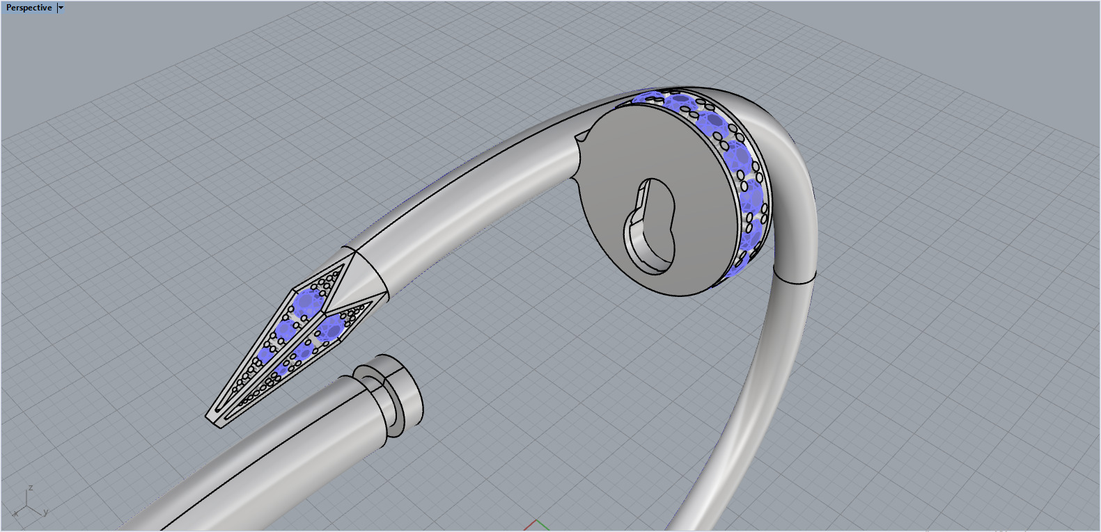 Nail Bracelet 9017 3D print model_12