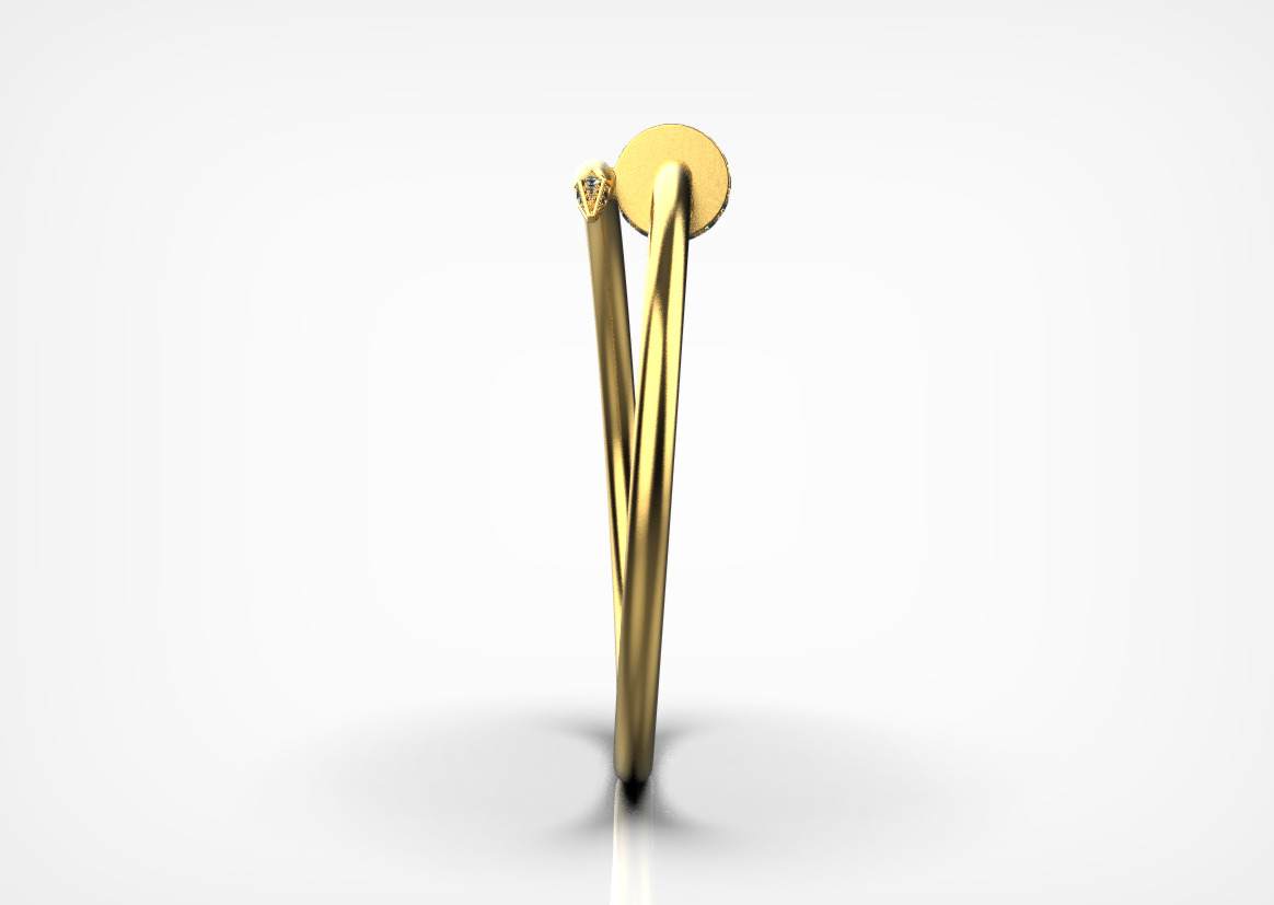 Nail Bracelet 9017 3D print model_6