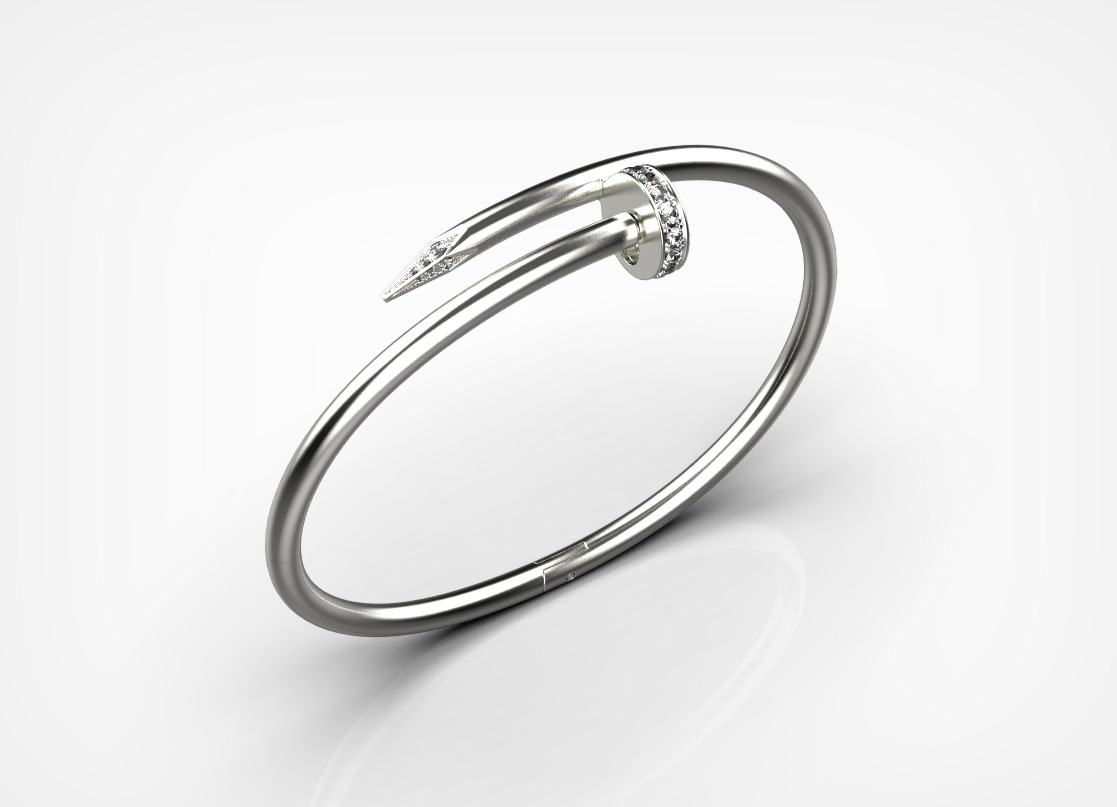 Nail Bracelet 9017 3D print model_2