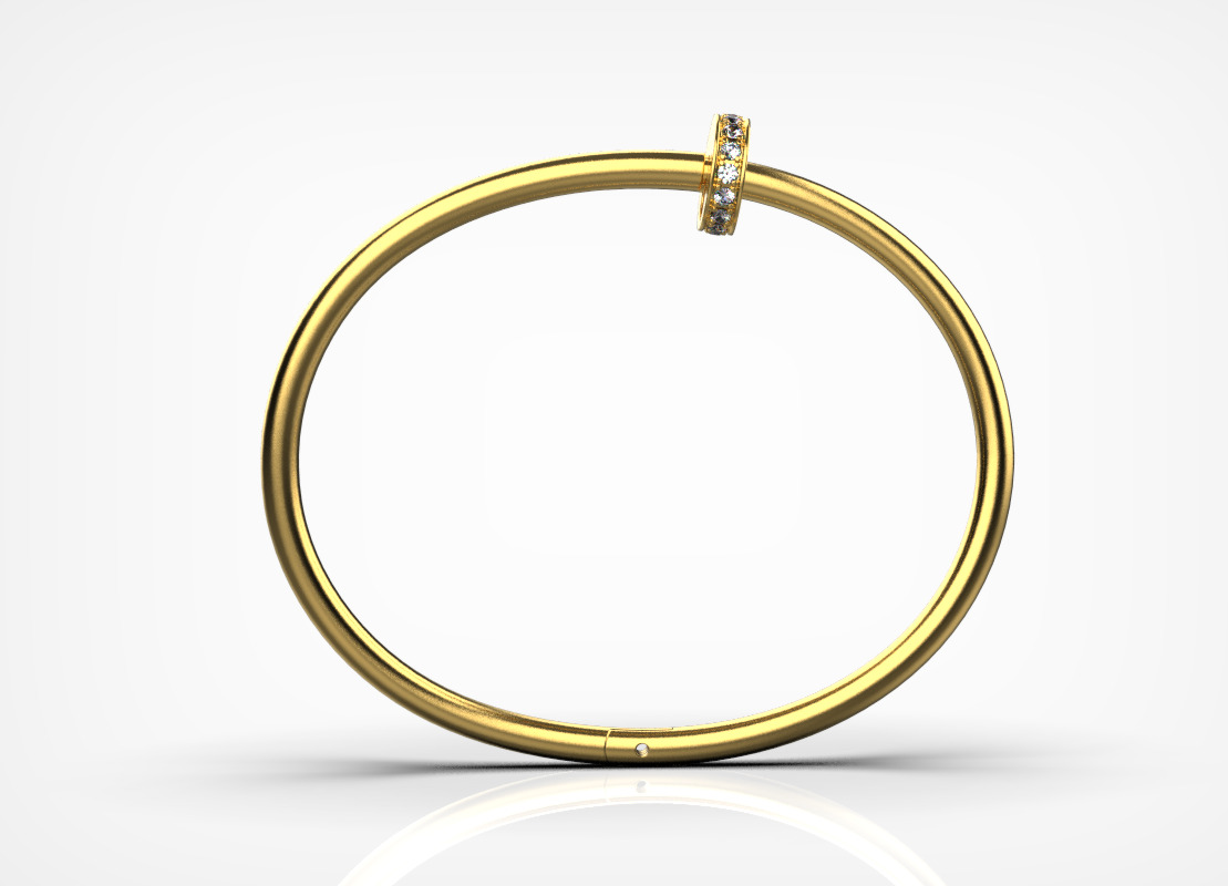 Nail Bracelet 9017 3D print model_3