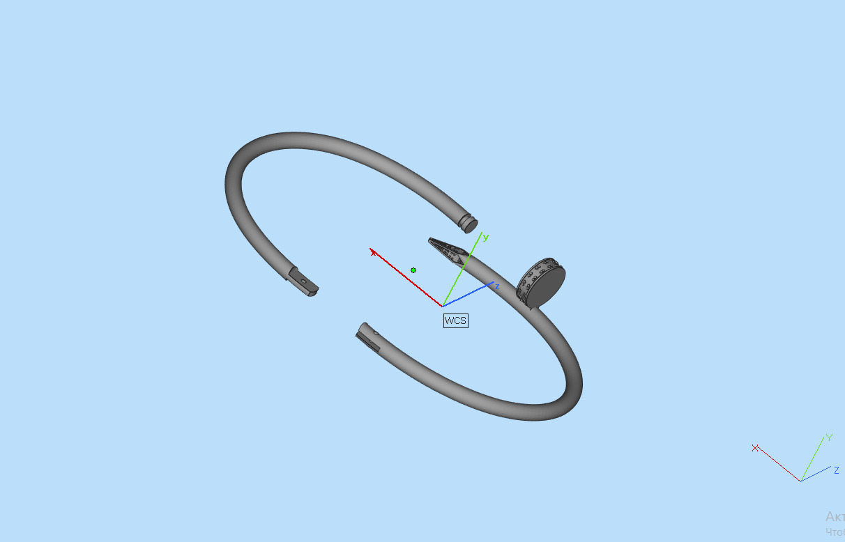 Nail Bracelet 9017 3D print model_17