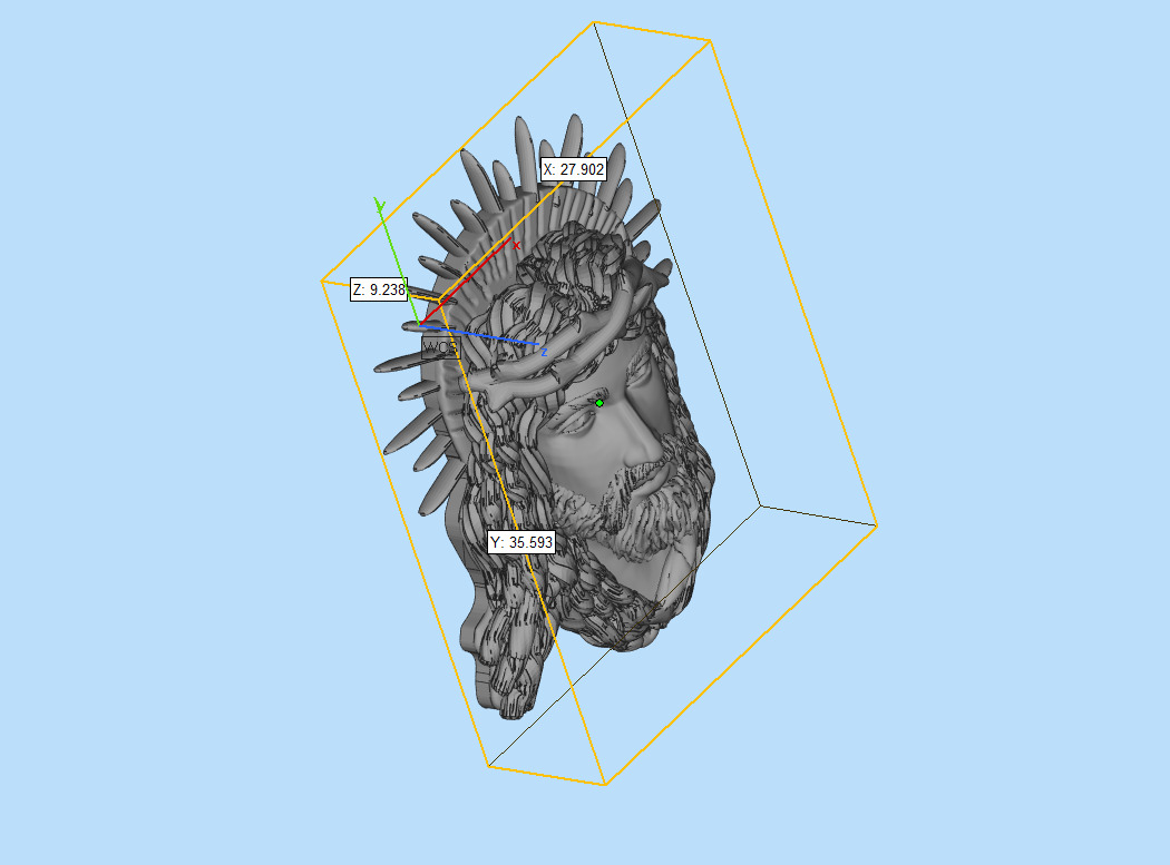Jesus Head 9012 3D print model_16
