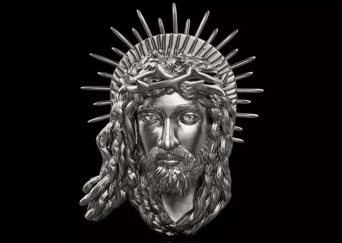 Jesus Head 9012 3D print model_0
