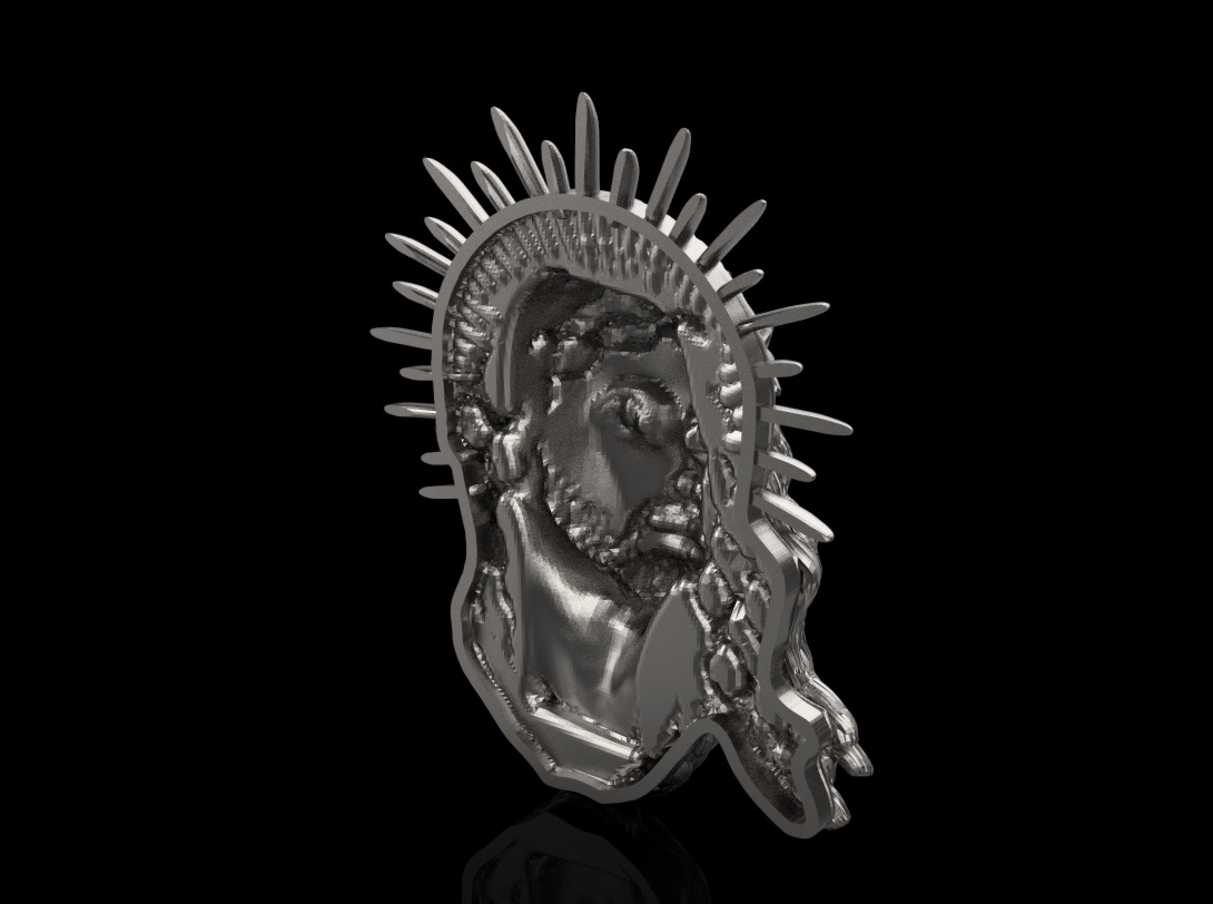 Jesus Head 9012 3D print model_7