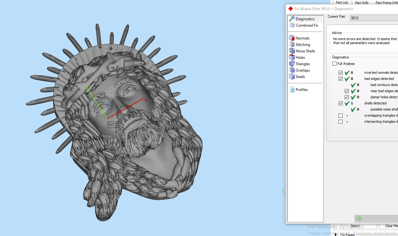 Jesus Head 9012 3D print model_13