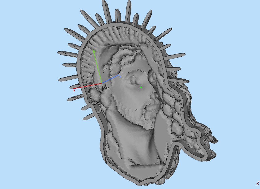 Jesus Head 9012 3D print model_15