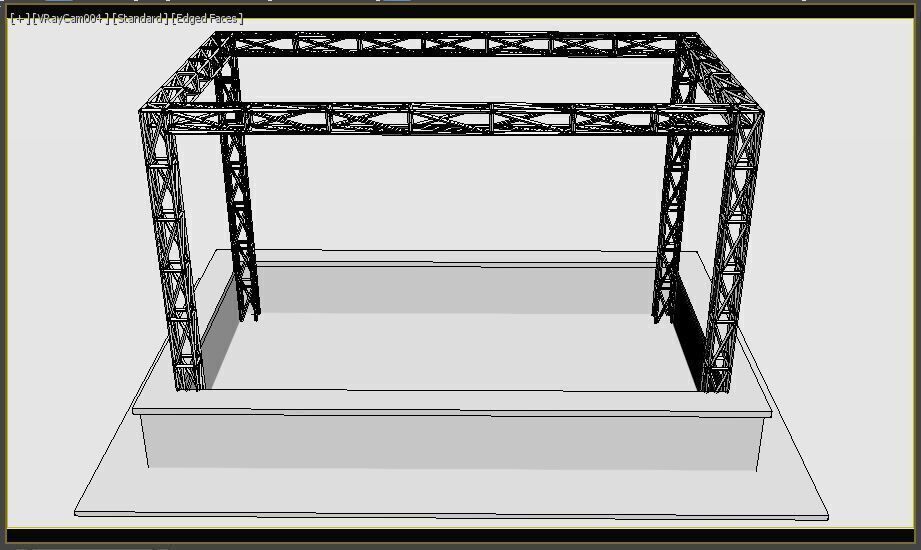 Bar with Truss 3D model_11