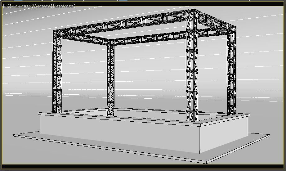 Bar with Truss 3D model_10