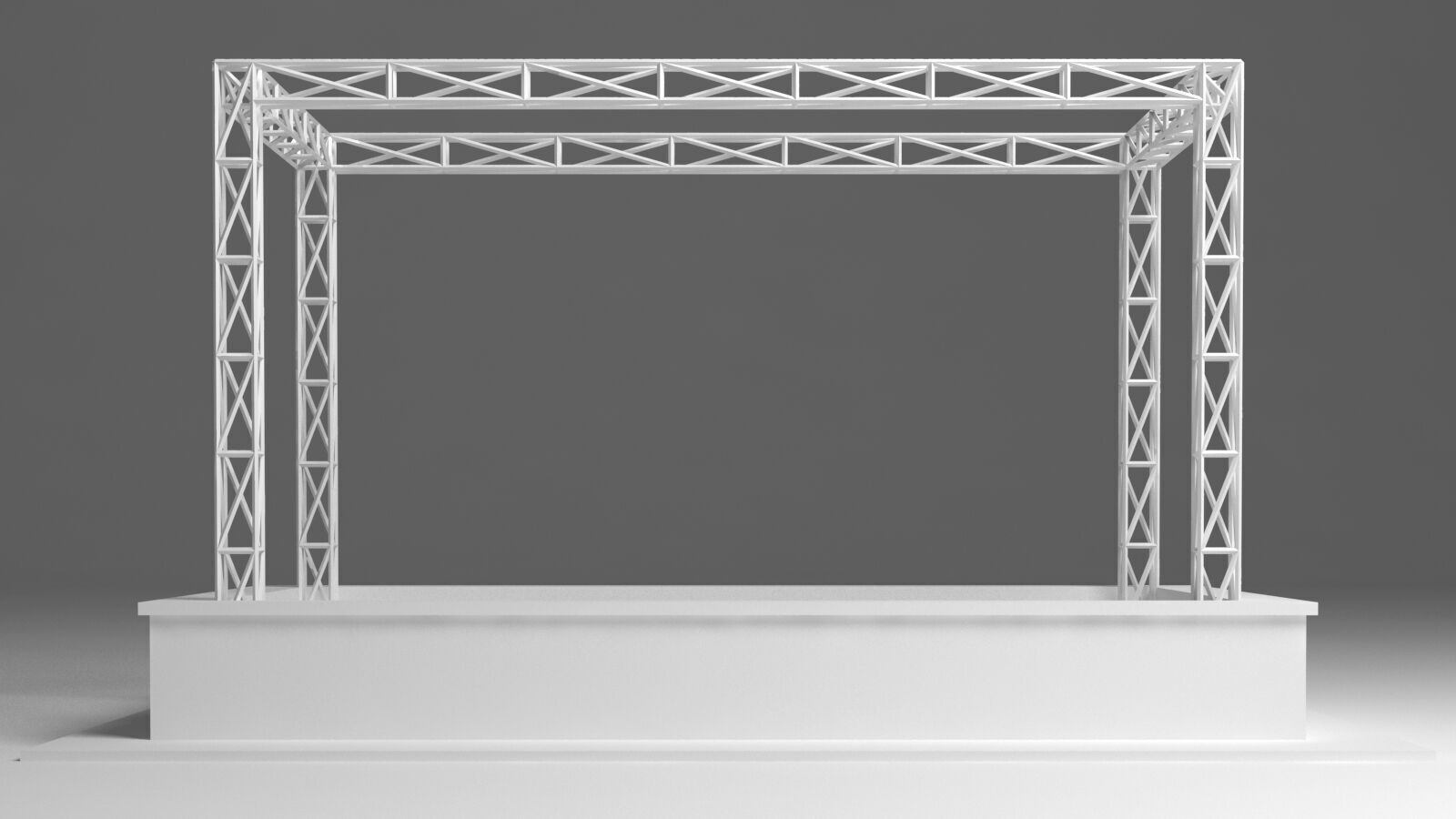 Bar with Truss 3D model_4