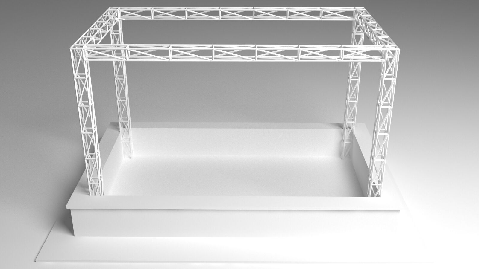 Bar with Truss 3D model_7