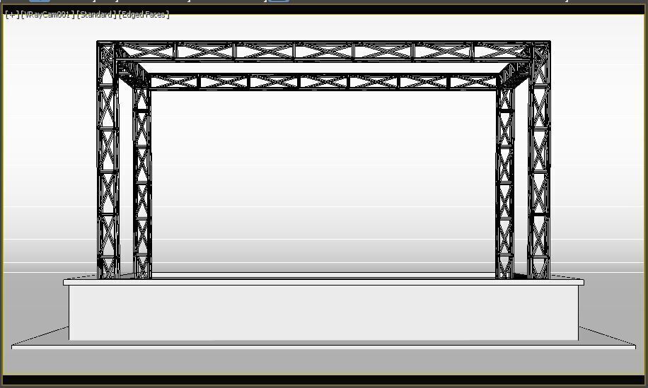 Bar with Truss 3D model_8