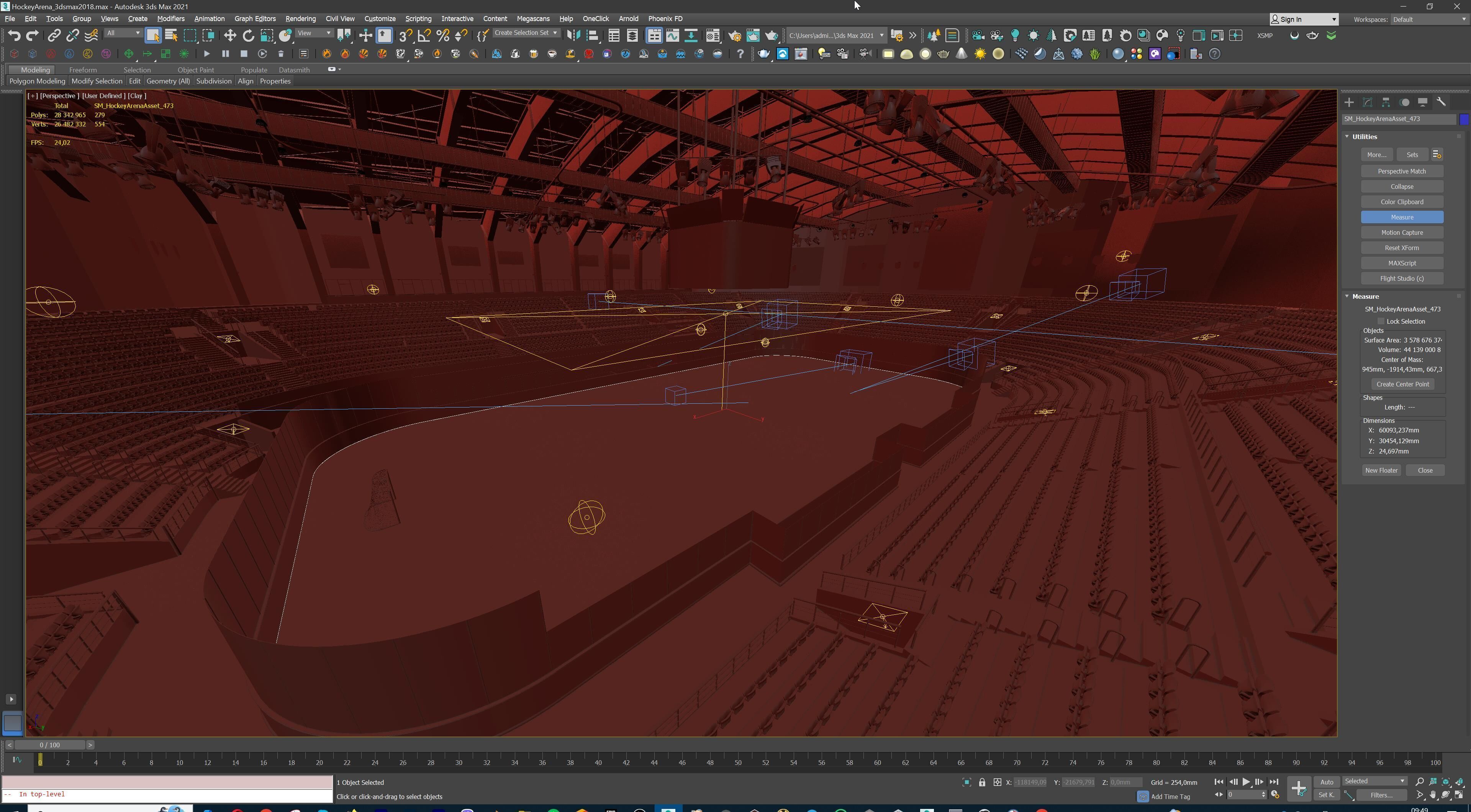 Ice Hockey Arena Stadium 3D model_43