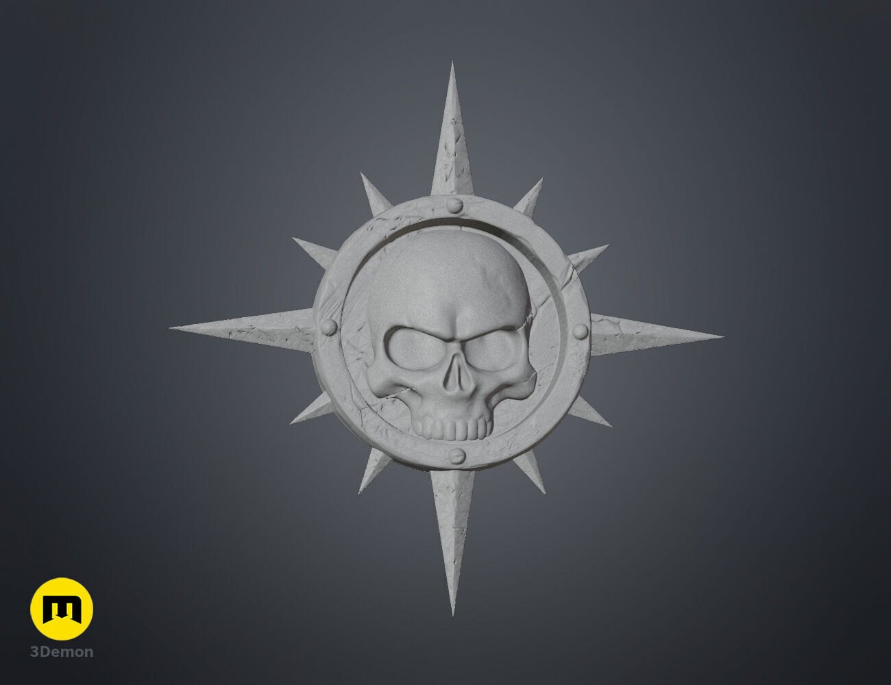 Space Marine Emblem Badge Free 3D print model_9