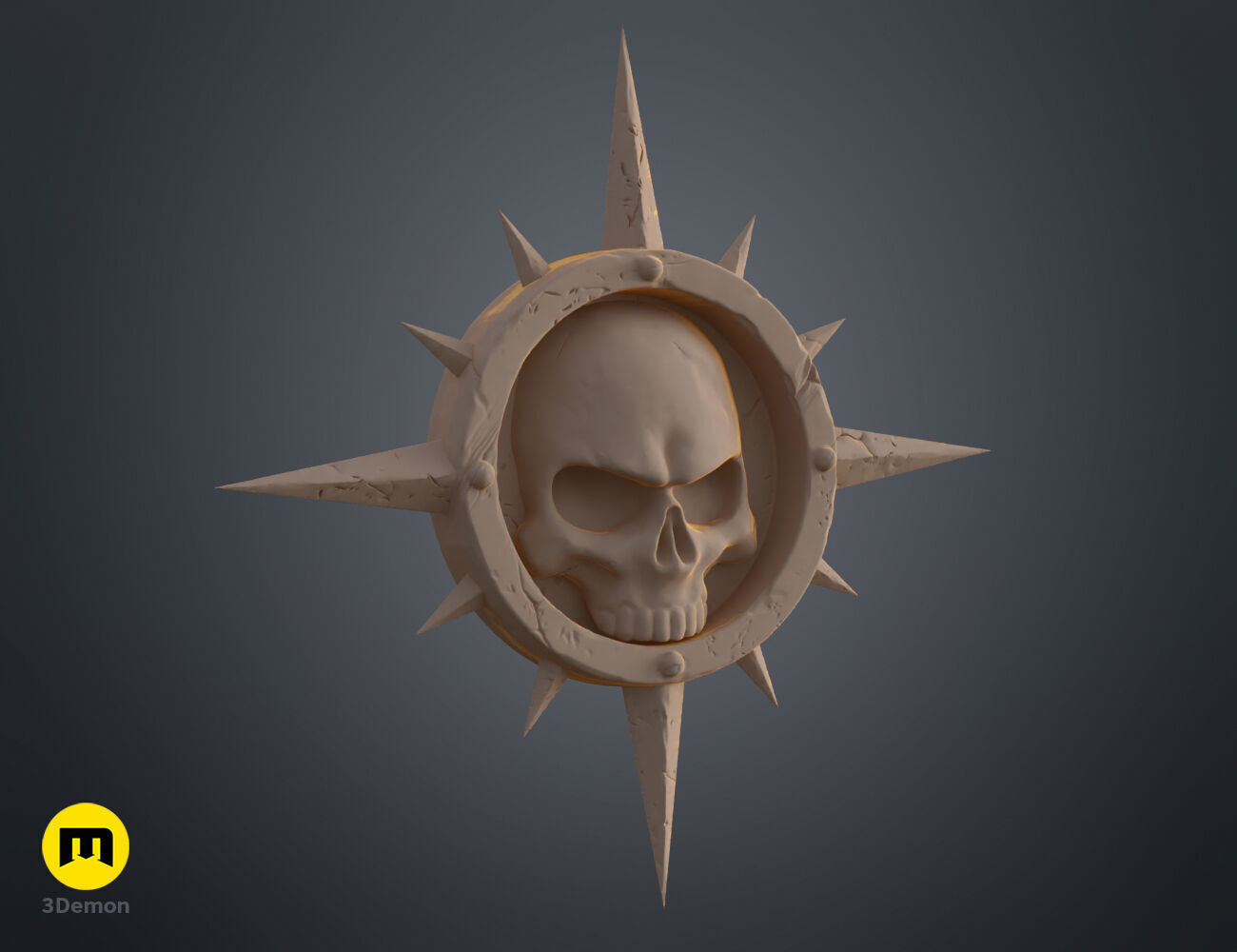 Space Marine Emblem Badge Free 3D print model_7