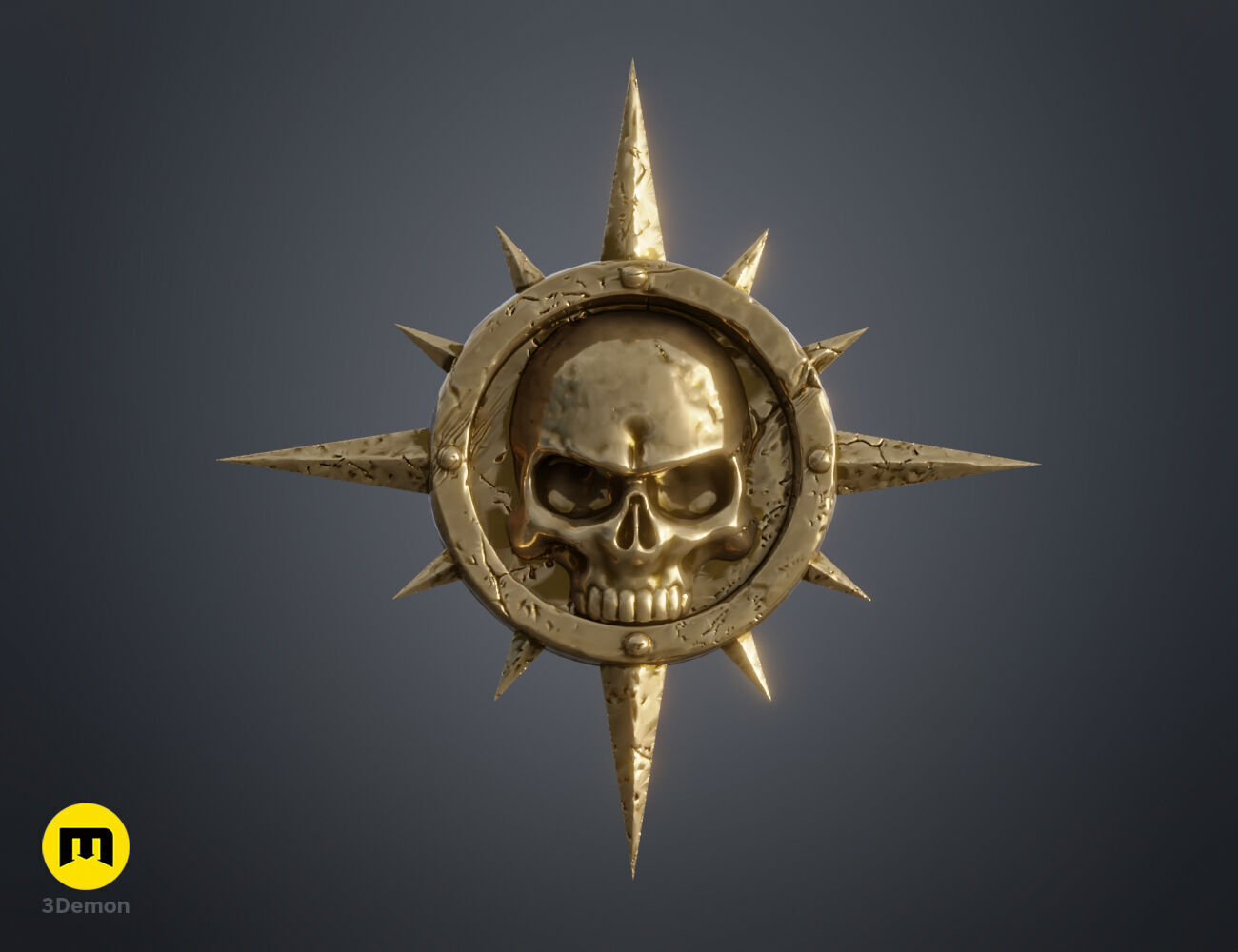 Space Marine Emblem Badge Free 3D print model_5