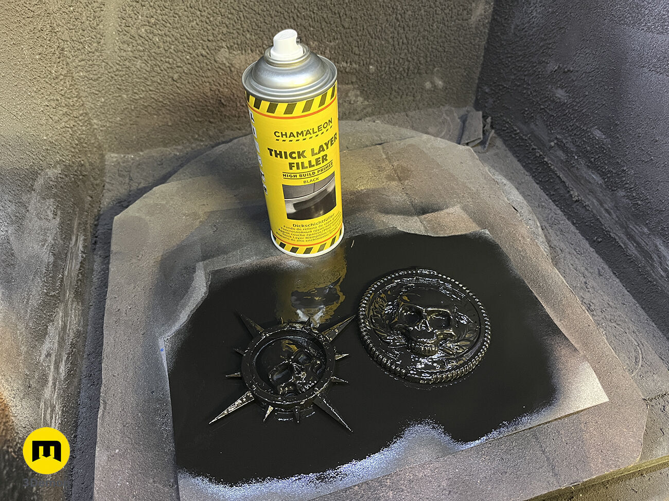 Space Marine Emblem Badge Free 3D print model_3