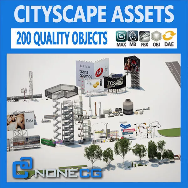 Cityscape Collection 3D model