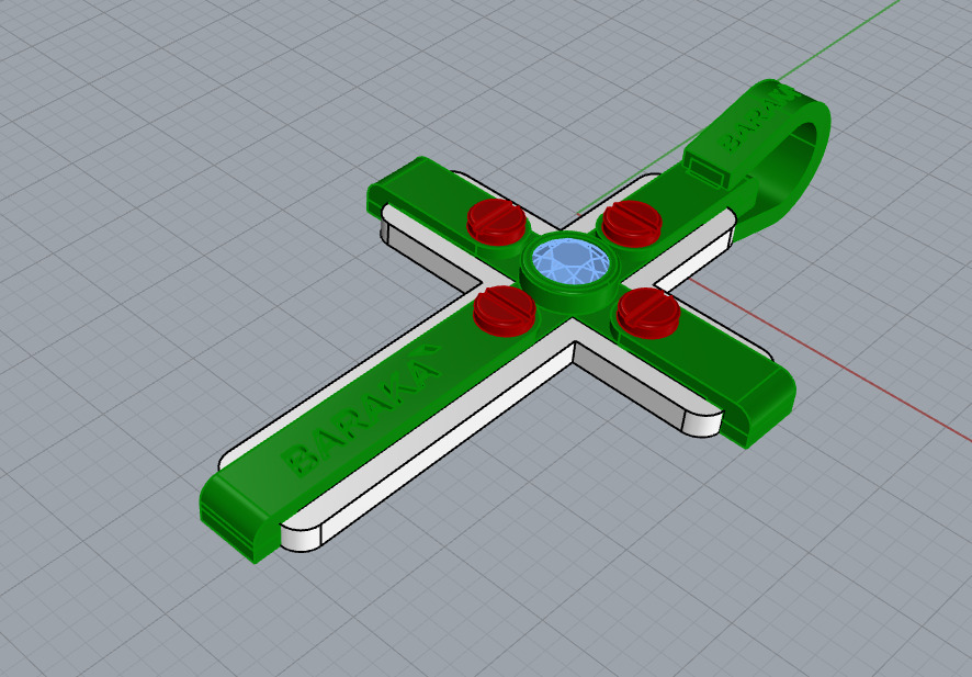 Cross Pendant z750 3D print model_5