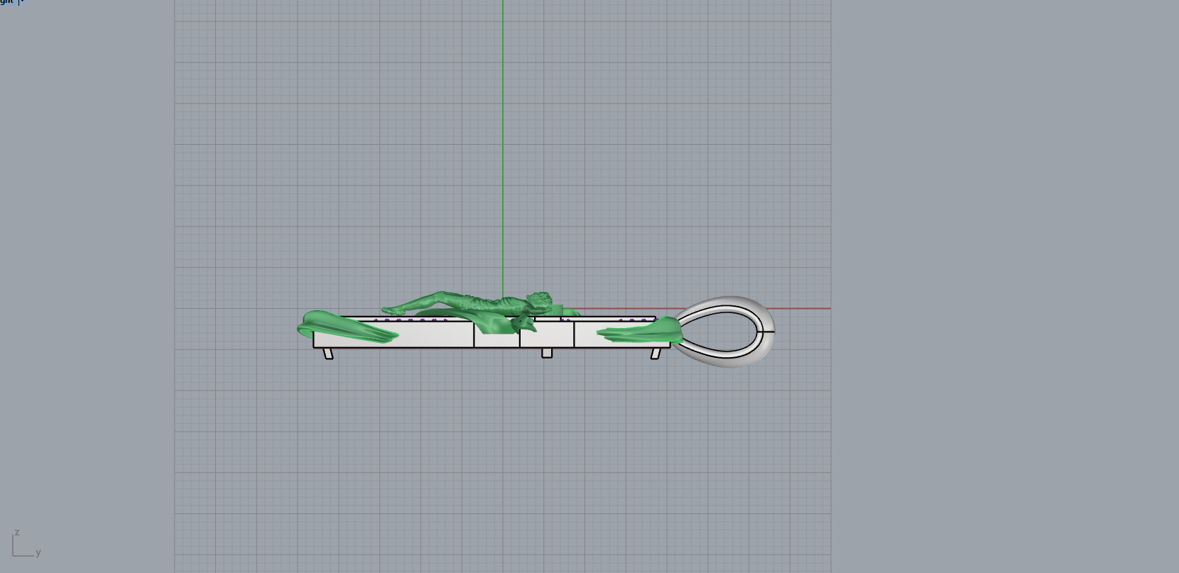 Jesus Cross Pendant z663 3D print model_6