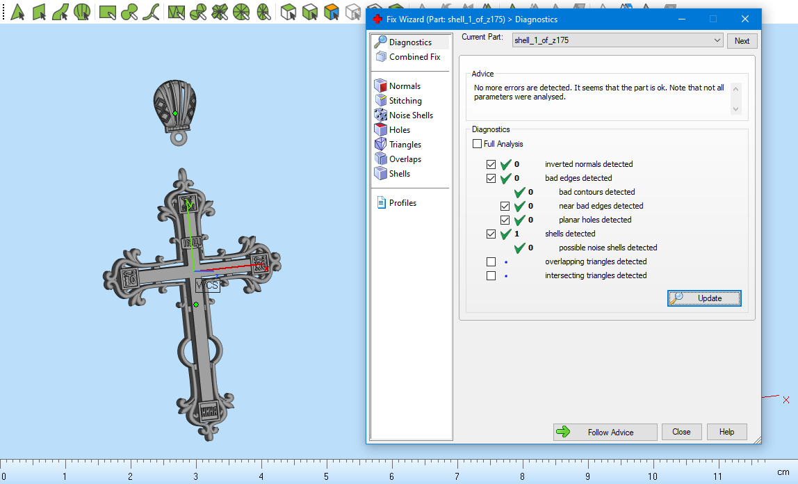 Cross Pendant z175 3D print model_10