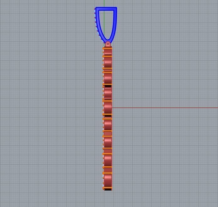 Cross Pendant z1513  3D print model_3